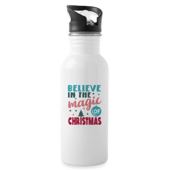 Believe in the Magic of Christmas - 20 oz Water Bottle - white - Right
