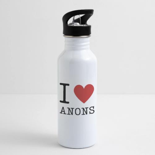 I <3 ANONS - 20 oz Water Bottle