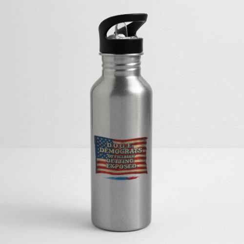 D.O.G.E. American Flag Retro - 20 oz Water Bottle