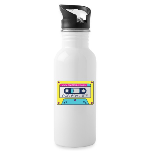 Our 80s Life Cassette Logo - Water Bottle