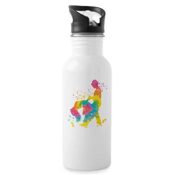 Salsero and Salsera Salsa Dance Festival - 20 oz Water Bottle - white - Right