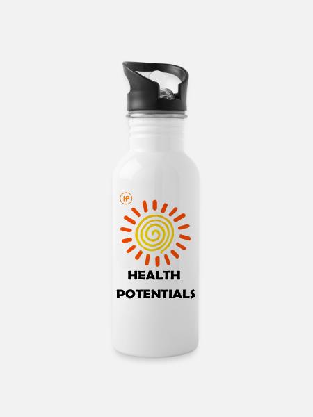 HEALTH POTENTIALS - 20 oz Water Bottle - white