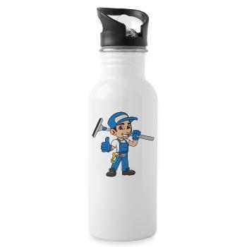 Window Cleaner - 20 oz Water Bottle - white - Right