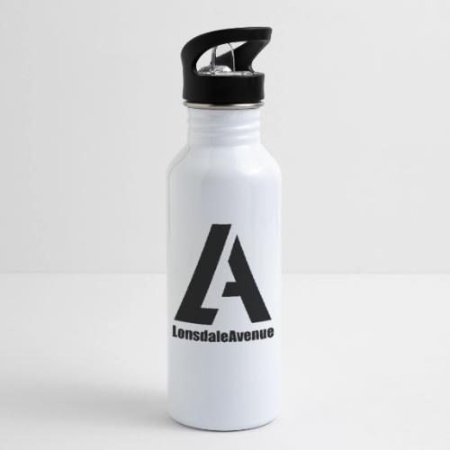 Lonsdale Avenue Logo Black Text - 20 oz Water Bottle