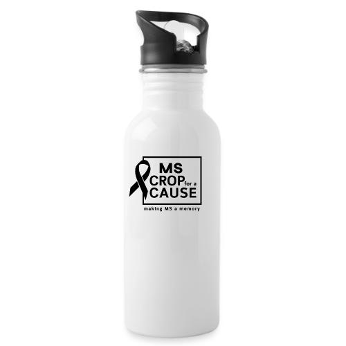 Black Square Logo - 20 oz Water Bottle