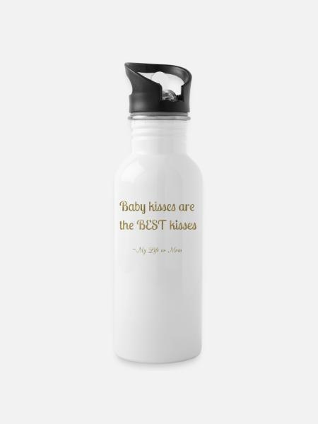Baby Kisses - 20 oz Water Bottle - white