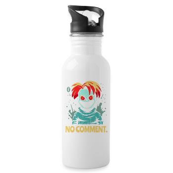 "No Comment" Evil Guy Artwork - 20 oz Water Bottle - white - Right