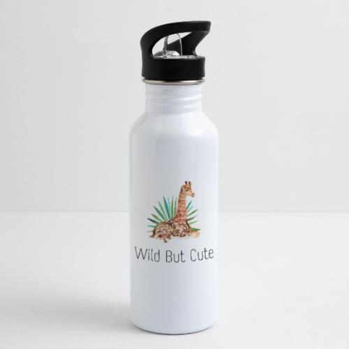 Wild but cute giraffe - 20 oz Water Bottle