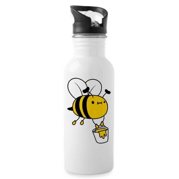 Honey bucket bee - 20 oz Water Bottle - white - Right