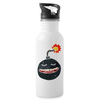 Black happy bomb - 20 oz Water Bottle - white - Right