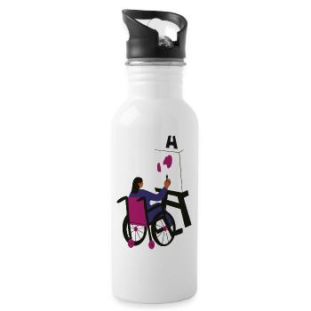Painting lovers - 20 oz Water Bottle - white - Right