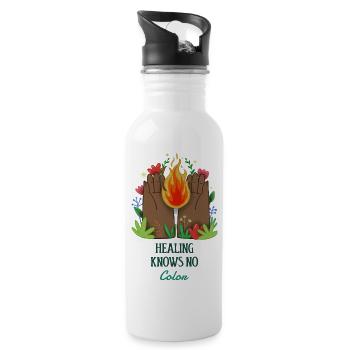 Healing Knows No Color - 20 oz Water Bottle - white - Right