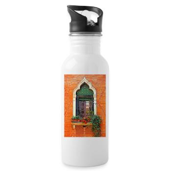 Windows of Venice Italy 9705 - 20 oz Water Bottle - white - Right