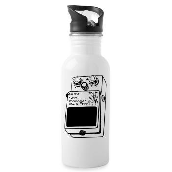New Guitar pedal shirt shit manager reductor - 20 oz Water Bottle - white - Right