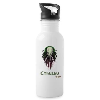 Cthulhu Fan - 20 oz Water Bottle - white - Right