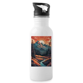 Nature - 20 oz Water Bottle - white - Right