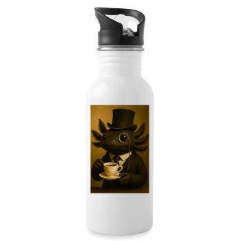 Sophisticated Axolotl Brew - 20 oz Water Bottle - white - Right
