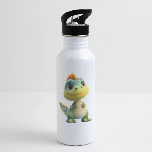 Playful 3D Baby Dinosaur - 20 oz Water Bottle