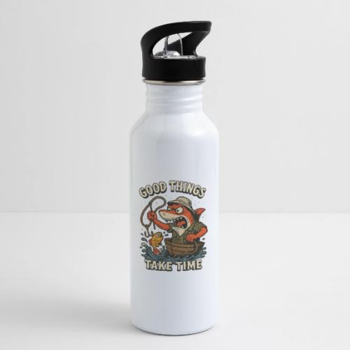 Funny Shark Fishing Motivation Shirt - 20 oz Water Bottle