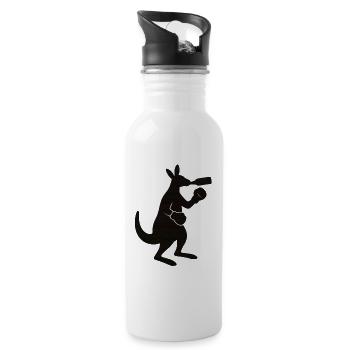 Kangaroo Sip Silhouette - 20 oz Water Bottle - white - Right