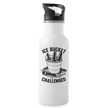 Ice Bucket Challenged - 20 oz Water Bottle - white - Right