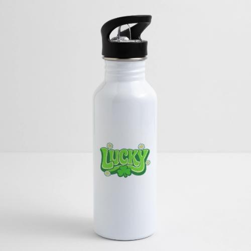 Lucky 70s Retro T-Shirt - 20 oz Water Bottle