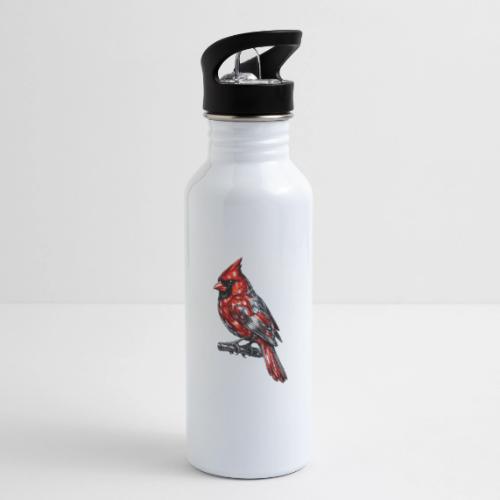 Silver Cardinal - 20 oz Water Bottle