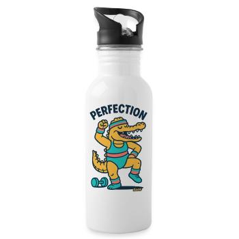 Alligator Fitness Champion - 20 oz Water Bottle - white - Right