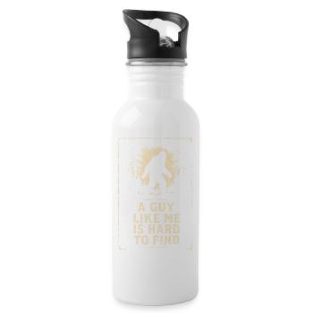 Bigfoot Rustic Forest Quote - 20 oz Water Bottle - white - Right