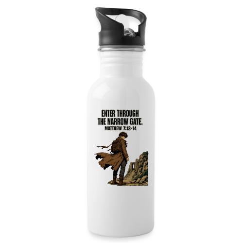 Enter Through the Narrow Gate | Matthew 7:13-14 - 20 oz Water Bottle