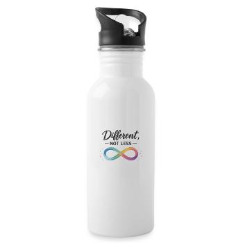 Diverse Infinity Rainbow - 20 oz Water Bottle - white - Right
