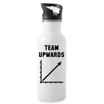 Team Upwards (Success / Progress / Black) - 20 oz Water Bottle - white - Right