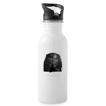 Don't Let Your Mind Bully Your Heart - 20 oz Water Bottle - white - Right