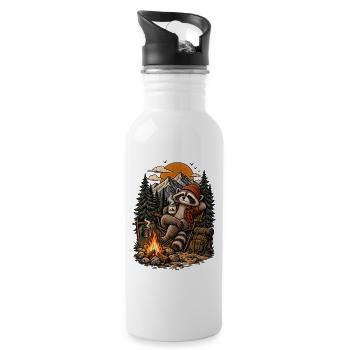 rakun_t_degine - 20 oz Water Bottle - white - Right