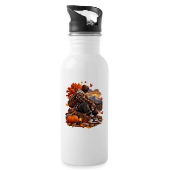 Autumn Lantern Chill on the Trail - 20 oz Water Bottle - white - Right