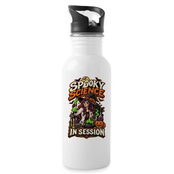 Spooky Science In Session — Chemistry Teacher - 20 oz Water Bottle - white - Right