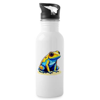 Golden Poison Frog Illustration - 20 oz Water Bottle - white - Right
