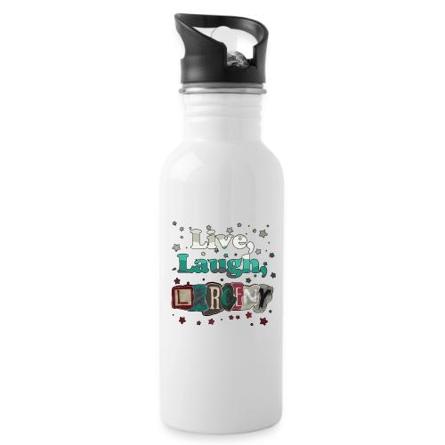 Live Laugh Larceny Stars - 20 oz Water Bottle