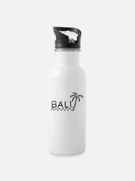 Bali - 20 oz Water Bottle - white