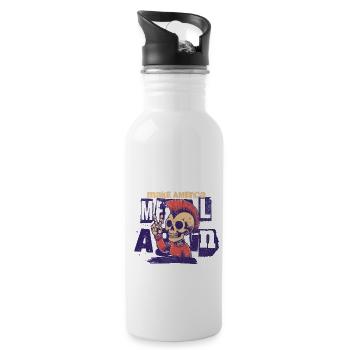 Metal Revival American Spirit Tee - 20 oz Water Bottle - white - Right