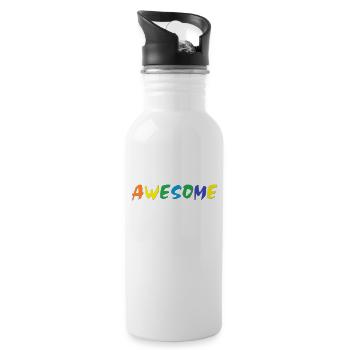 Awesome - 20 oz Water Bottle - white - Right