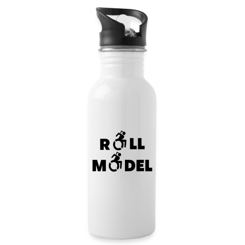 As a lady in a wheelchair i am a roll model - Water Bottle