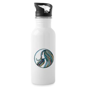 Woman, Spectrum of Serenity - 20 oz Water Bottle - white - Right