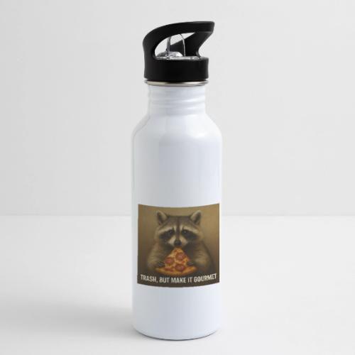 Gourmet Pizza Raccoon - 20 oz Water Bottle