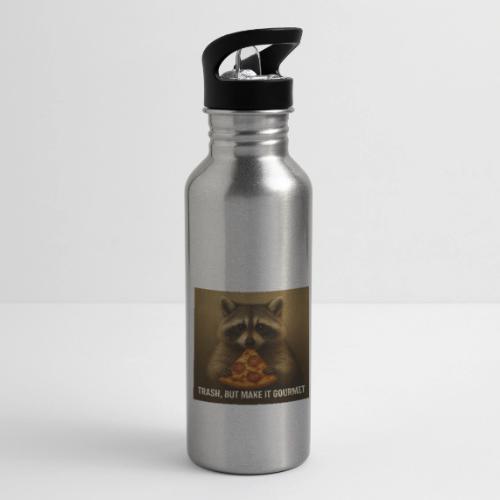 Gourmet Pizza Raccoon - 20 oz Water Bottle