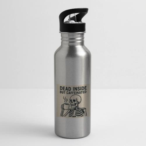 Skeleton Sipping Coffee - 20 oz Water Bottle