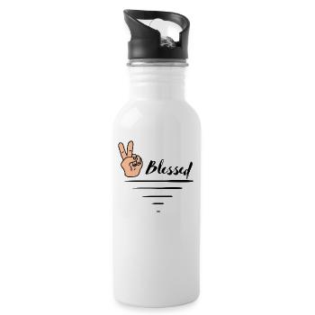 Too Blessed - 20 oz Water Bottle - white - Right