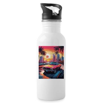 Infinity mind - 20 oz Water Bottle - white - Right