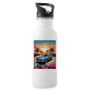 Infinity mind - 20 oz Water Bottle - white - Right