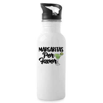 Margaritas Por Favor - 20 oz Water Bottle - white - Right